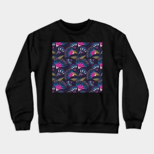 abstract flowers Crewneck Sweatshirt